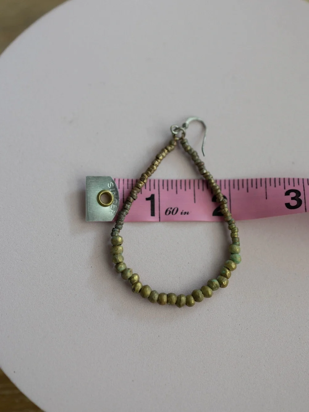 Noonday Collection Olive Beaded Teardrop‎ Earrings
